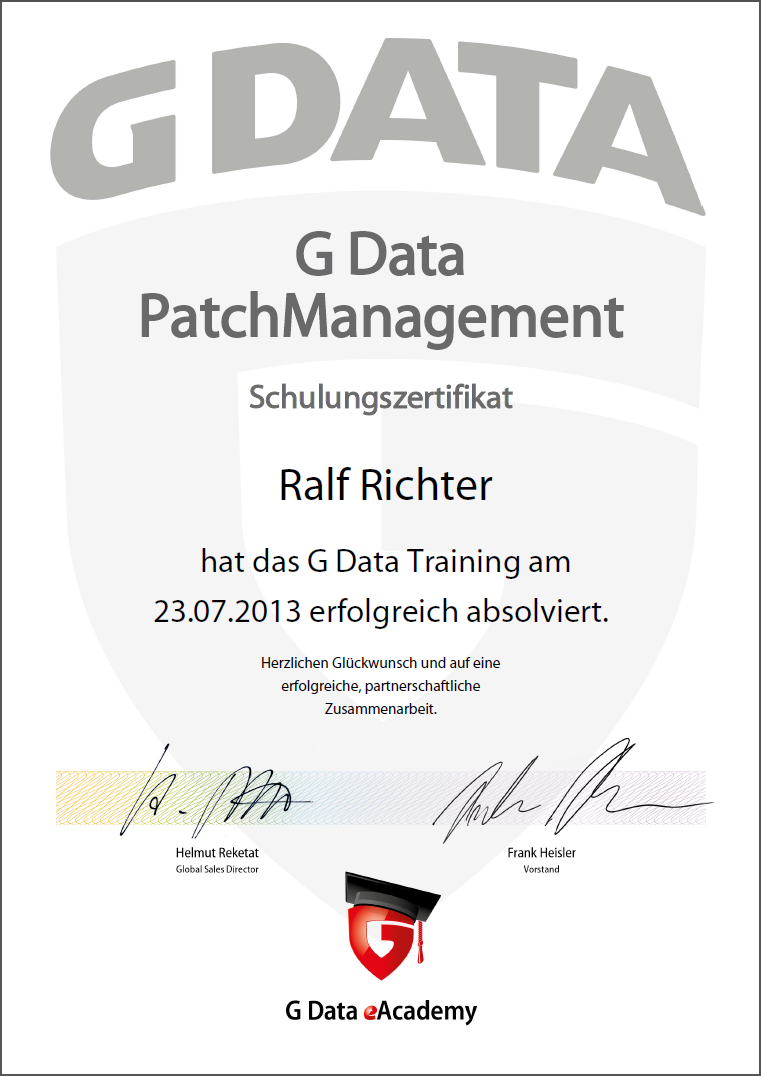 G DATA PatchManagement